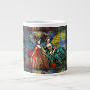 Tasse Géante Nuit étoilée Demoiselles Rococo Ailes de Papillon
