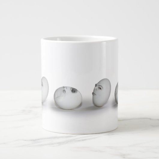 Tasse Géante Oeuf fissuré et une évier (Devant)