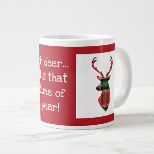 Tasse Géante Oh cerf, c'est cette période de l'année ! cerf de 
