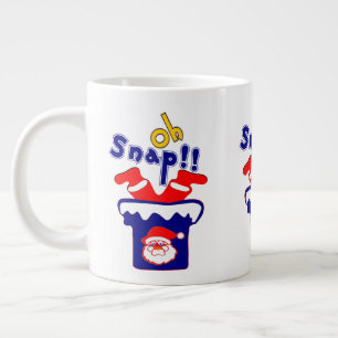 Tasse Géante 🎅 Oh ! Sanp, Père Noël maladroit coincé dans un t