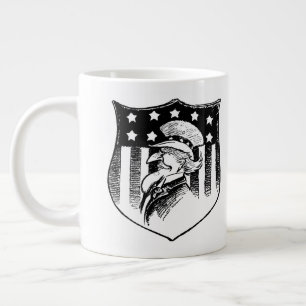 Tasse Géante Oncle Sam et drapeau américain patriotiques vintag