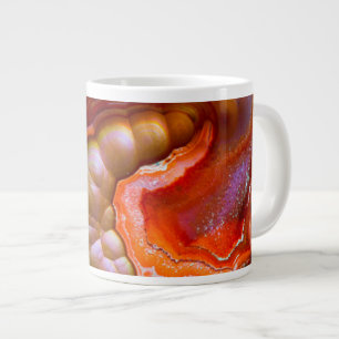 Tasse Géante Opale de feu iridescente rouge