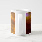 Tasse Géante Opale de feu orange iridescente (Dos)