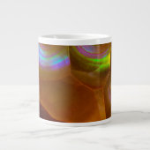 Tasse Géante Opale de feu orange iridescente (Devant)