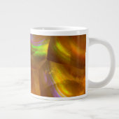 Tasse Géante Opale de feu orange iridescente (Droite)