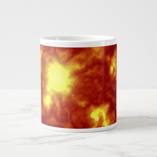 Tasse Géante Orange et jaune (Devant)
