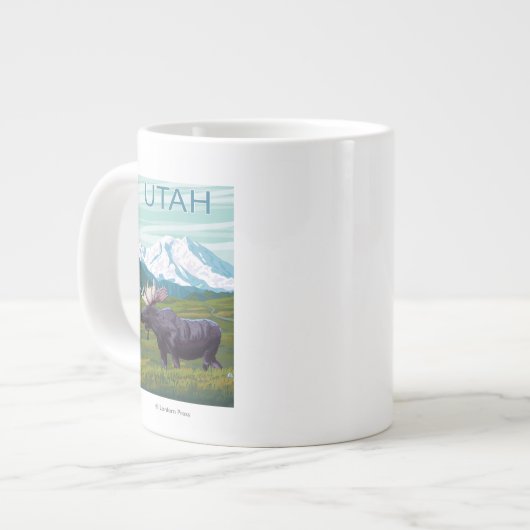 Tasse Géante Orignaux avec MountainUtah (Devant gauche)
