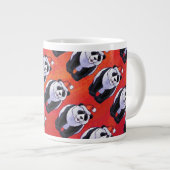 Tasse Géante Ours de panda à Santa Hat sur Rouge (Devant droit)
