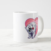 Tasse Géante Ours polaire Saint Valentin (Devant droit)