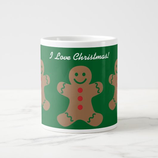 Tasse Géante Pain d'épices Noël (Devant)