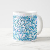 Tasse Géante Paisley Passion - Bleu (henné) (Devant droit)