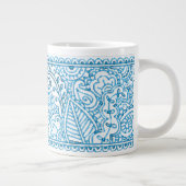 Tasse Géante Paisley Passion - Bleu (henné) (Droite)