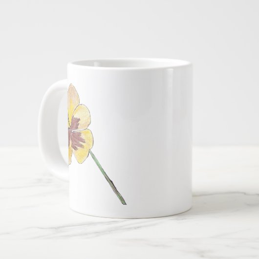 Tasse Géante Pansy jaune (Devant gauche)