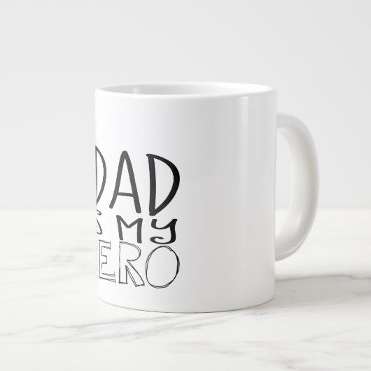 Tasse Géante Papa Superhero (Devant droit)