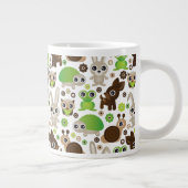 Tasse Géante papier peint d'animal de lapin de tortue de cerfs (Droite)