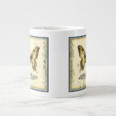 Tasse Géante Papillon décoratif avec Fleur sauvage (Devant)
