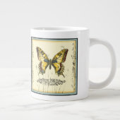 Tasse Géante Papillon décoratif avec Fleur sauvage (Droite)