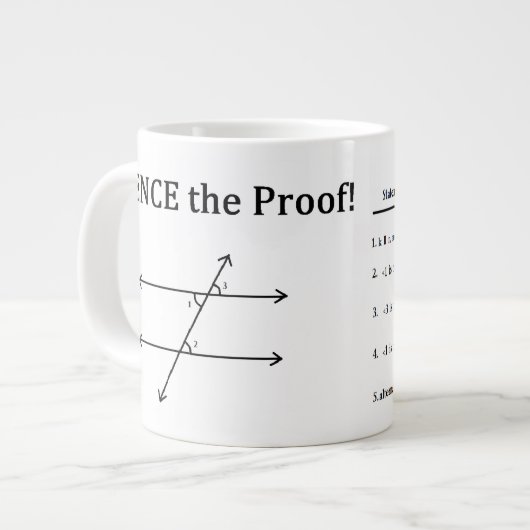 Tasse Géante Par conséquent la preuve (Devant gauche)
