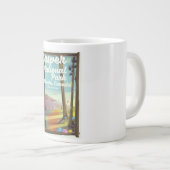 Tasse Géante Parc national Jasper, affiche de voyage du Canada (Devant droit)