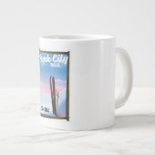 Tasse Géante Park city Utah affiche de voyage de ski (Devant droit)