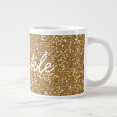 Tasse Géante Parties scintillant Gold Glam Faux (Droite)