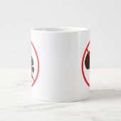 Tasse Géante Pas d'écureuils | Anti-écureuil (Devant)