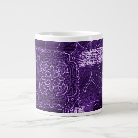 Tasse Géante Patchwork Pattern, Patchwork Background, Your Name (Devant)