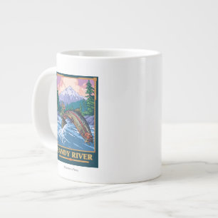 Tasse Géante Pêche à la mouche - Sandy River (Oregon)
