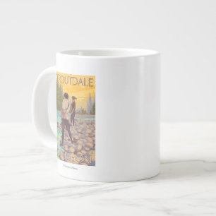 Tasse Géante Pêche à la mouche - Troutdale, Oregon