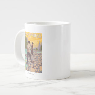 Tasse Géante Pêche à la mouche - Wyoming