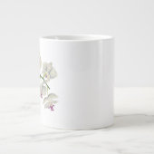 Tasse Géante Peinture à l'aquarelle des orchidées (Devant)