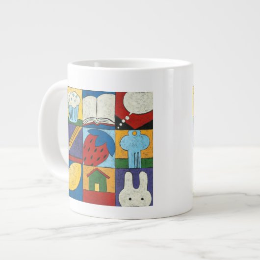 Tasse Géante Peinture de divers objets par Chariklia Zarris (Devant gauche)