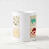 Tasse Géante Peinture de quatre blocs de bois pour enfants (Devant)