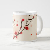 Tasse Géante Peinture orientale de style, fleur au printemps 2 (Devant droit)