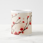 Tasse Géante Peinture orientale de style, fleur au printemps 2 (Devant)