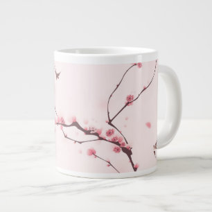 Tasse Géante Peinture orientale de style, fleurs de cerisier