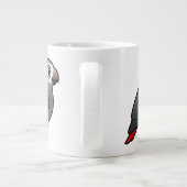 Tasse Géante Perroquet de gris africain de Timneh (Dos)
