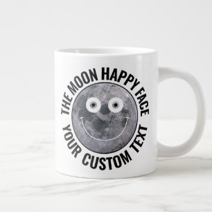Tasse géante personnalisée avec visage heureux de