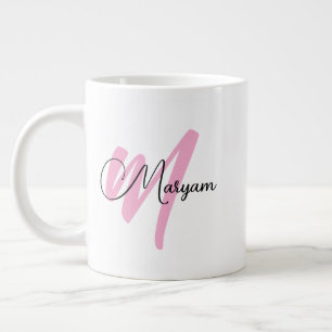 Tasse Géante Personnalisée Féminine avec Nom & Ini