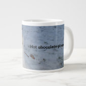 Tasse Géante Petit Bonhomme de Neige Chocolat Chaud Jumbo 20 oz (Devant droit)