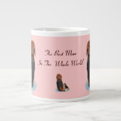 Tasse Géante Petit chiot beagle bouddin levrette portrait de ch (Devant)