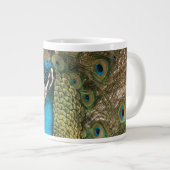 Tasse Géante Photo couleur riche Peacock Bird (Devant droit)