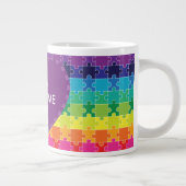Tasse Géante Pièces de puzzle arc-en-ciel sensibilisation sur l (Droite)