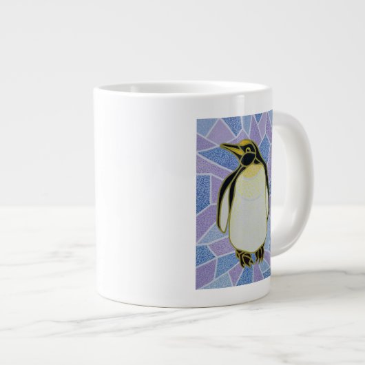 Tasse Géante Pingouin sur le verre souillé (Devant droit)