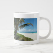 Tasse Géante Plage de sable blanc avec palme (Droite)