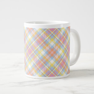 Tasse Géante Plaid en pastel de rayure