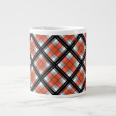 Tasse Géante Plaid noir et orange (Devant)