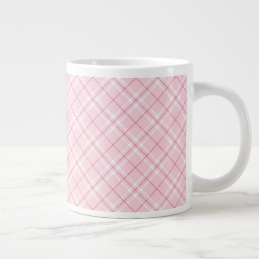 Tasse Géante Plaid rose-clair (Droite)