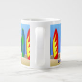 Tasse Géante Planches de surf Surfer Dude (Dos)