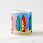 Tasse Géante Planches de surf Surfer Dude (Devant)